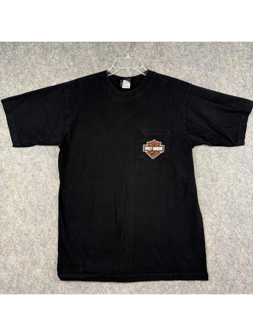 Harley Davidson Grand Canyon Prescott AZ Men’s T Shirt Black Orange Large 772